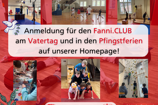 Fanni.CLUB am Vatertag und in den Pfingstferien